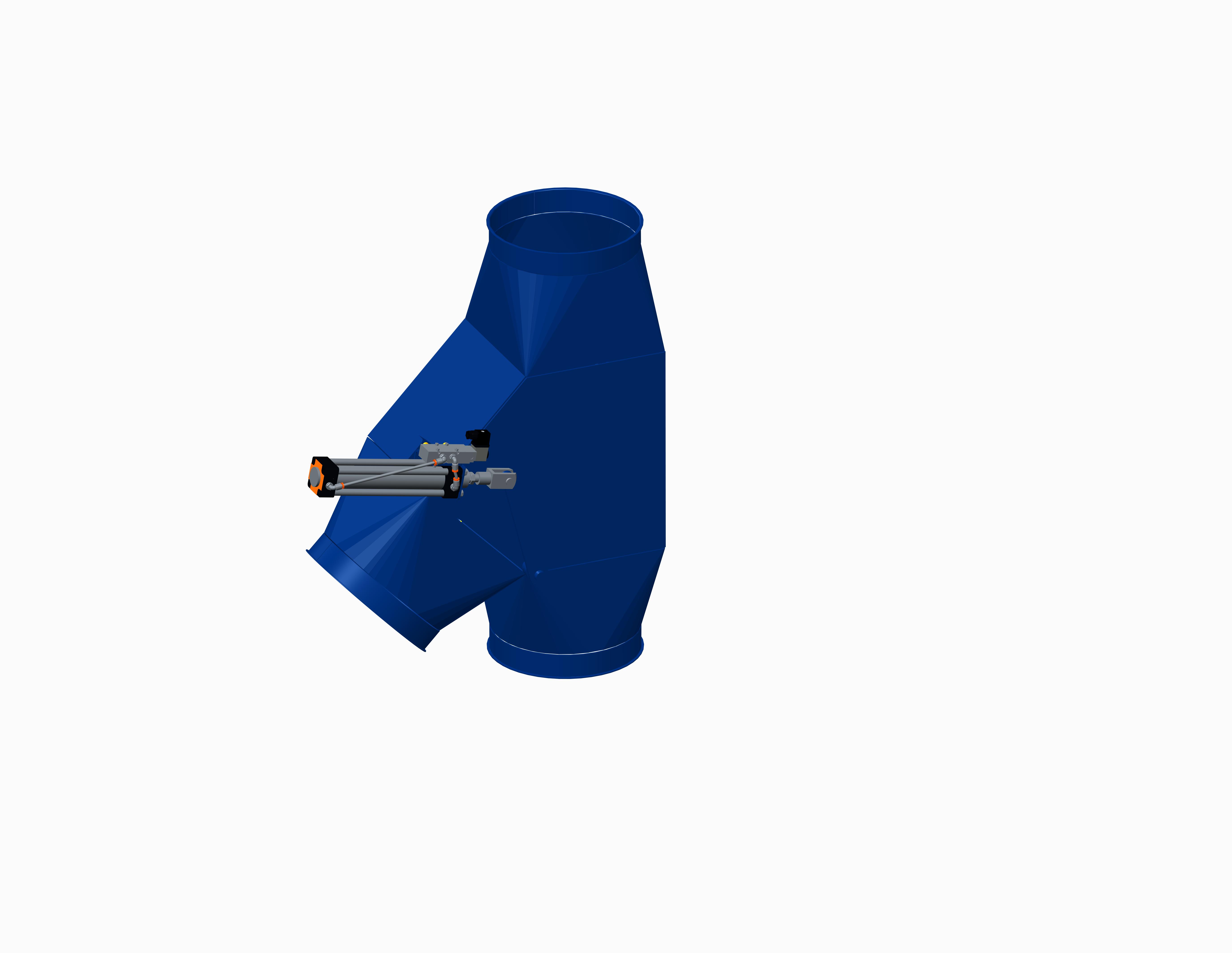 Diverters 45° welded pneumatic